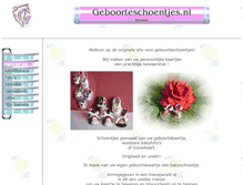 Tablet Screenshot of geboorteschoentjes.nl